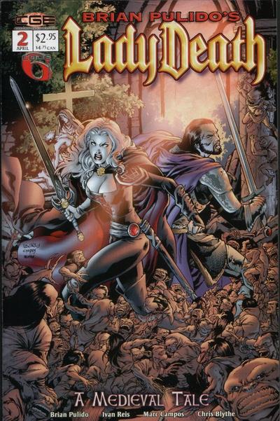 Brian Pulido's Lady Death: A Medieval Tale 2003 #2 - back issue - $4.00