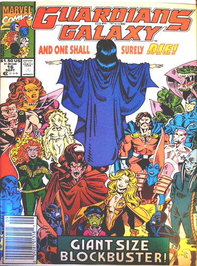 Guardians of the Galaxy 1990 #16 Newsstand ed. - back issue - $4.00