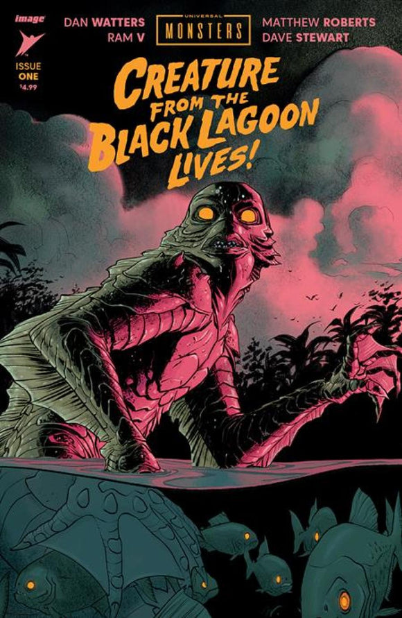 UNIVERSAL MONSTERS THE CREATURE FROM THE BLACK LAGOON LIVES #1 CVR A MATTHEW ROBERTS & DAVE STEWART (OF 4)
