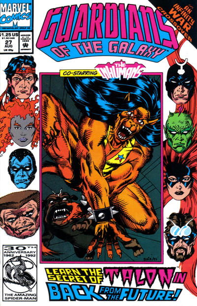 Guardians of the Galaxy 1990 #27 Direct ed. - back issue - $4.00