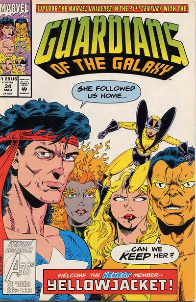 Guardians of the Galaxy 1990 #34 - back issue - $4.00