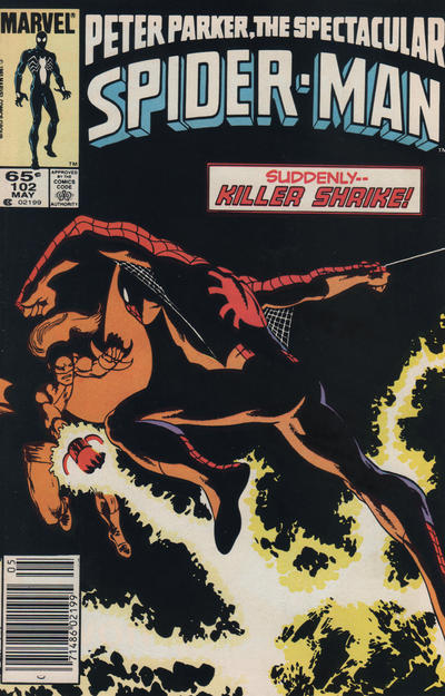 The Spectacular Spider-Man #102 Newsstand ed. - back issue - $4.00