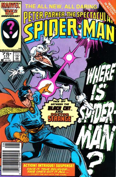 The Spectacular Spider-Man #117 Newsstand ed. - back issue - $5.00