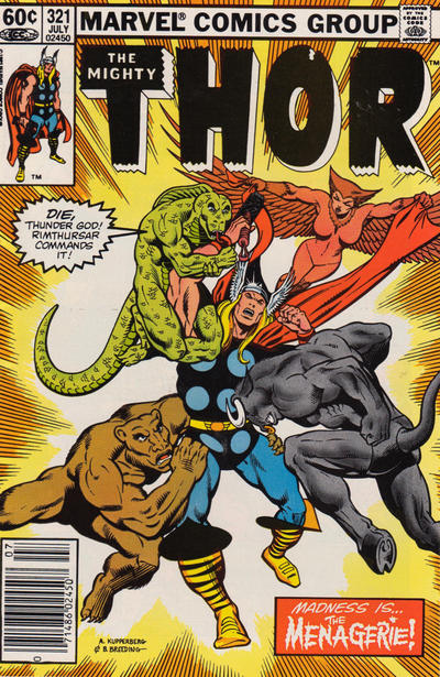 Thor #321 Newsstand ed. - back issue - $3.00