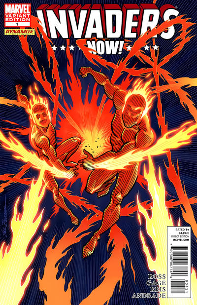 Invaders Now! 2010 #1 Variant Edition - Human Torch and Toro - back issue - $4.00