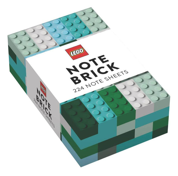 LEGO BRICK BLUE-GREEN NOTE BRICK