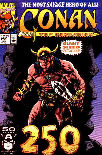 Conan the Barbarian 1970 #250 Direct ed. - back issue - $3.00