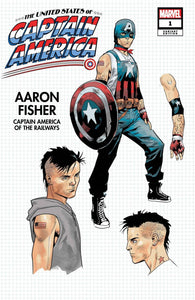 UNITED STATES CAPTAIN AMERICA #1 BAZALDUA DESIGN VAR (OF 5)