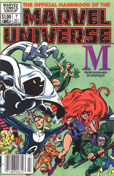 The Official Handbook of the Marvel Universe 1983 #7 Newsstand ed. - back issue - $4.00