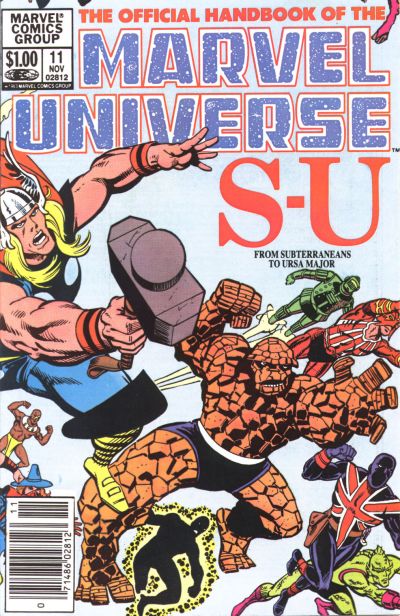 The Official Handbook of the Marvel Universe 1983 #11 Newsstand ed. - back issue - $4.00