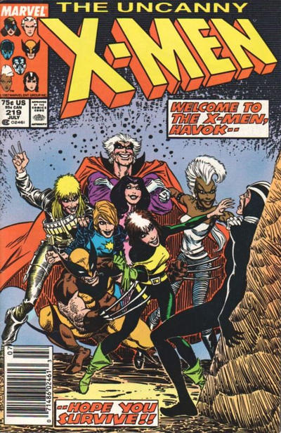 The Uncanny X-Men 1981 #219 Newsstand ed. - back issue - $5.00