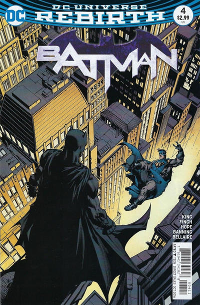 Batman 2016 #4 David Finch / Matt Banning Cover - back issue - $4.00