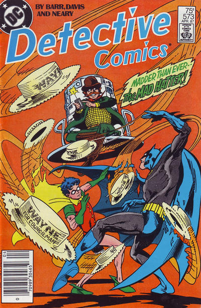 Detective Comics 1937 #573 Newsstand ed. - back issue - $4.00