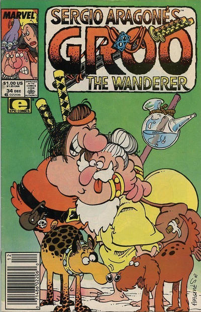 Sergio Aragonés Groo the Wanderer 1985 #34 Newsstand ed. - back issue - $3.00