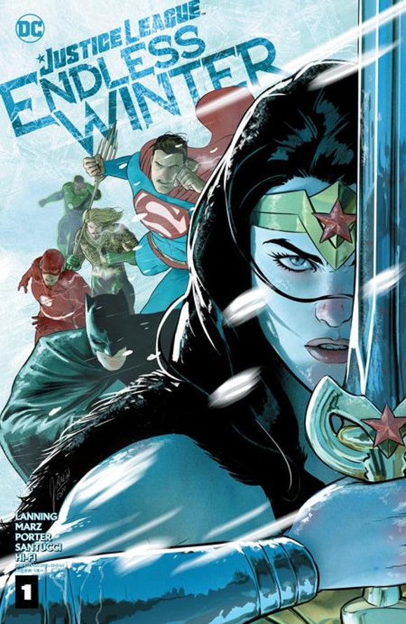 JUSTICE LEAGUE ENDLESS WINTER #1 CVR A MIKEL JANIN END