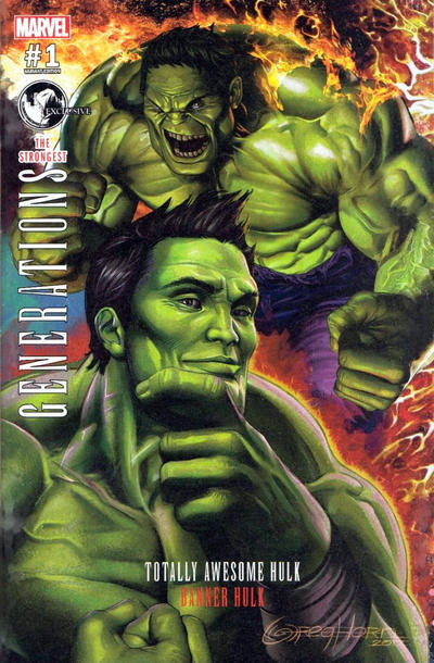 Generations: Banner Hulk & Totally Awesome Hulk 2017 #1 Unknown Comics Exclusive - Greg Horn - back issue - $4.00