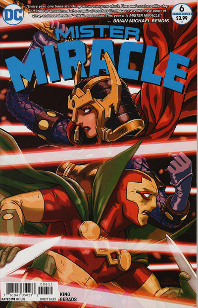 Mister Miracle 2017 #6 Nick Derington Cover - back issue - $5.00