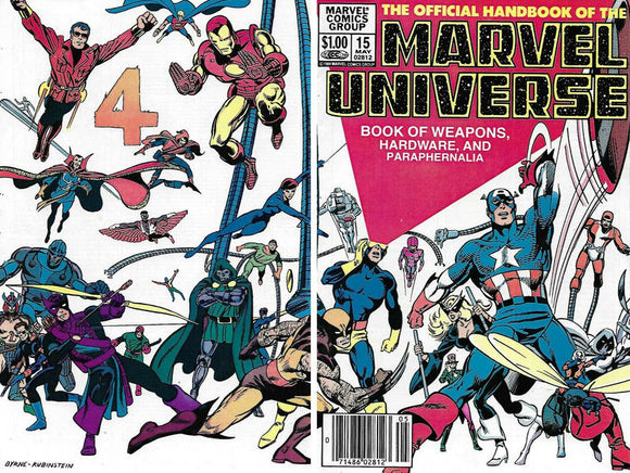 The Official Handbook of the Marvel Universe 1983 #15 Newsstand ed. - back issue - $4.00