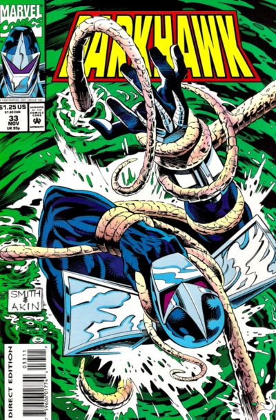 Darkhawk 1991 #33 Direct Edition - back issue - $4.00