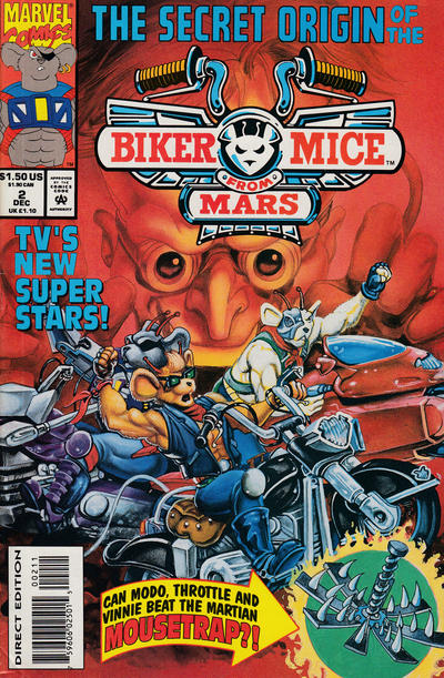 Biker Mice from Mars 1993 #2 Direct Edition - back issue - $12.00