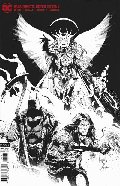 Dark Nights: Death Metal 2020 #1 Greg Capullo & Jonathan Glapion Midnight Party Black & White Variant Cover - back issue - $5.00
