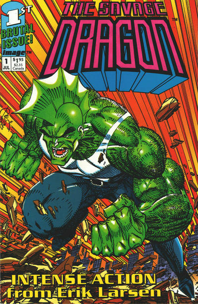 The Savage Dragon 1992 #1 Blue - back issue - $20.00