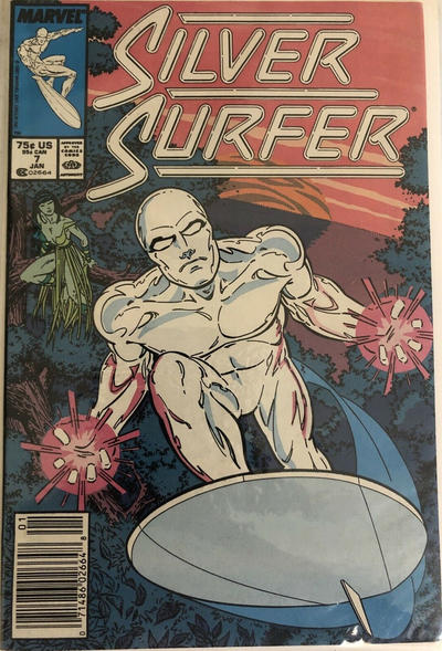 Silver Surfer 1987 #7 Newsstand ed. - back issue - $4.00