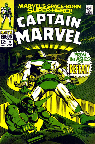 Marvel's Space-Born Superhero! Captain Marvel 1968 #3 - reader copy - $3.00