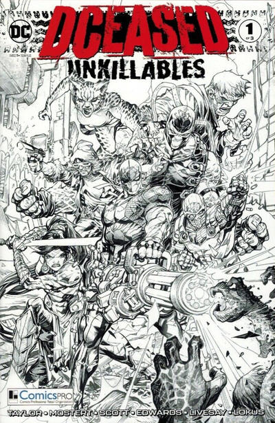 DCeased: Unkillables 2020 #1 ComicsPro Black & White Cover - 9.6 - $15.00