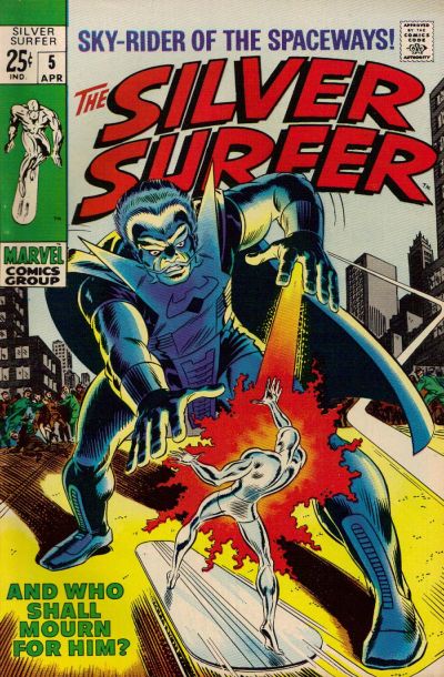 The Silver Surfer 1968 #5 - 5.5 - $45.00