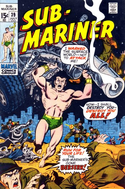Sub-Mariner 1968 #39 - back issue - $6.00