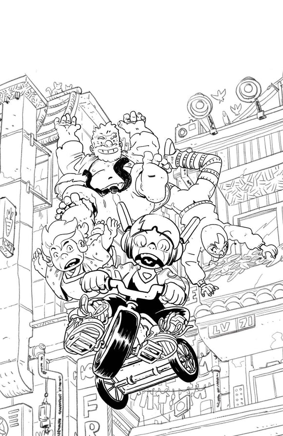 SKYBOUND X #2 CVR E 10 COPY INCV B&W VUONG & KNIIVILA