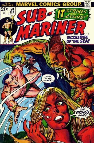 Sub-Mariner 1968 #58 - back issue - $9.00