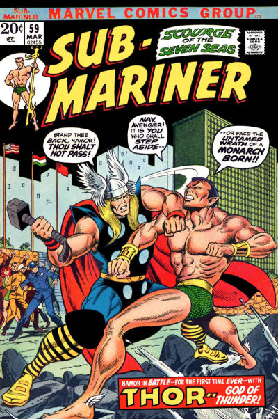 Sub-Mariner 1968 #59 - 7.5 - $39.00