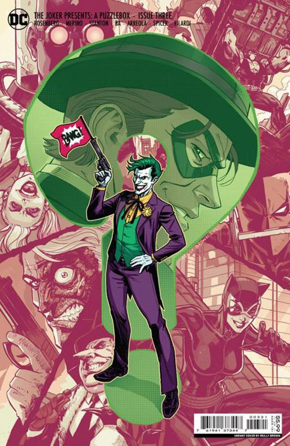 JOKER PRESENTS A PUZZLEBOX #3 CVR B WILLIAM REILLY BROWN CARD STOCK VAR (OF 7)