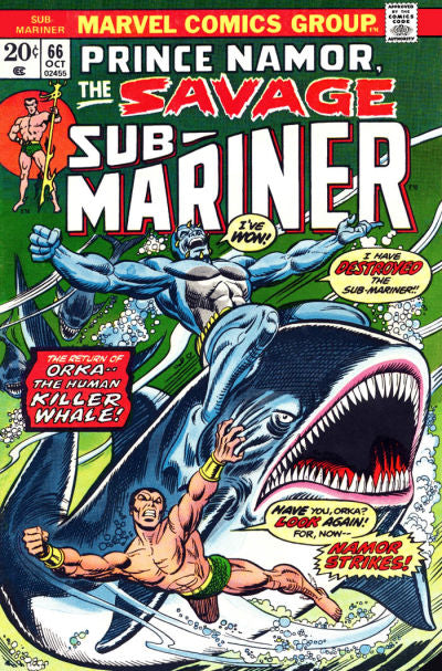 Sub-Mariner 1968 #66 - back issue - $4.00