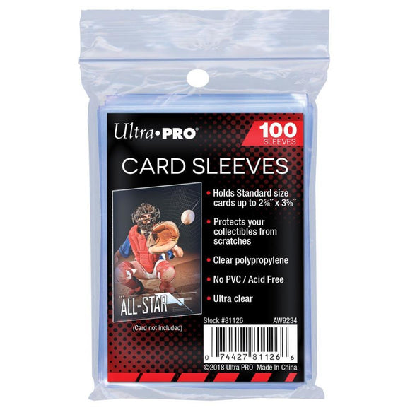 Trading Card Soft Sleeves 100