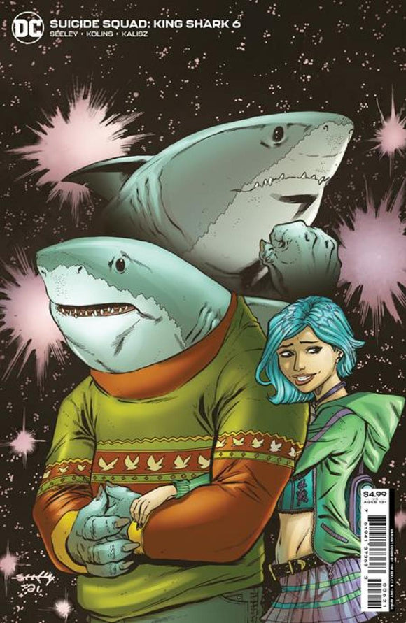 SUICIDE SQUAD KING SHARK #6 CVR B TIM SEELEY CARD STOCK VAR (OF 6)