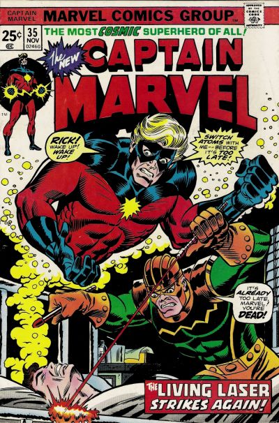 Captain Marvel 1968 #35 Regular Edition - back issue - $9.00