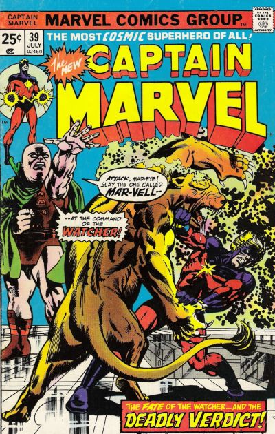 Captain Marvel 1968 #39 Regular Edition - back issue - $8.00