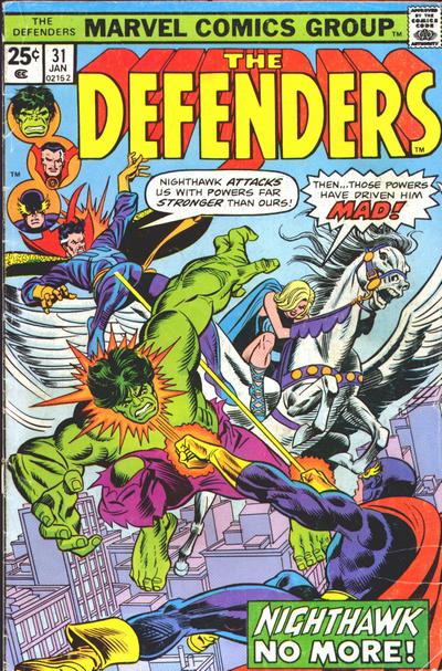 The Defenders 1972 #31 Regular Edition - back issue - $5.00