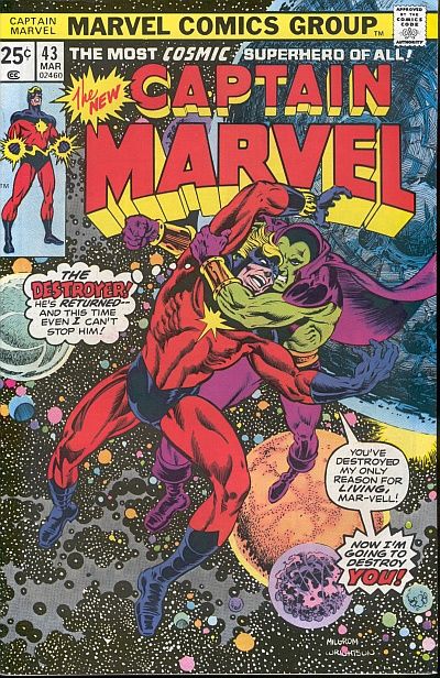 Captain Marvel 1968 #43 Regular Edition - back issue - $6.00