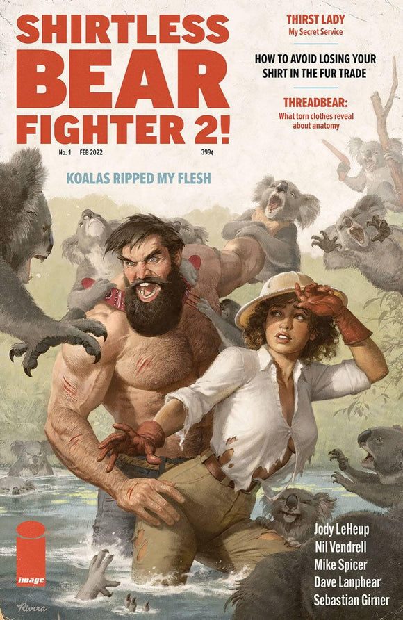 SHIRTLESS BEAR-FIGHTER 2 #1 CVR D 10 COPY INCV RIVERA (OF 7)