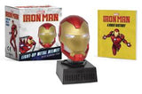MARVEL IRON MAN LIGHT UP METAL HELMET WITH GLOWING EYES