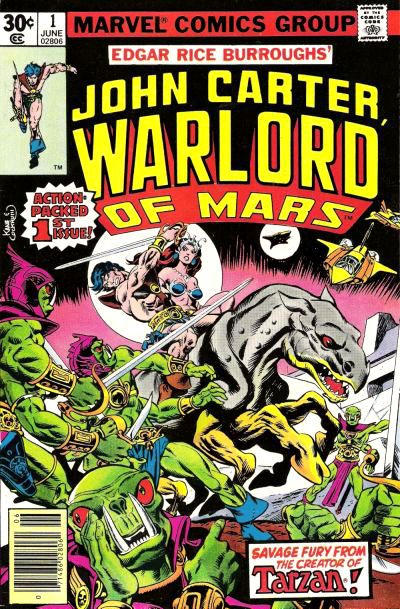 John Carter Warlord of Mars 1977 #1 30¢ - back issue - $6.00