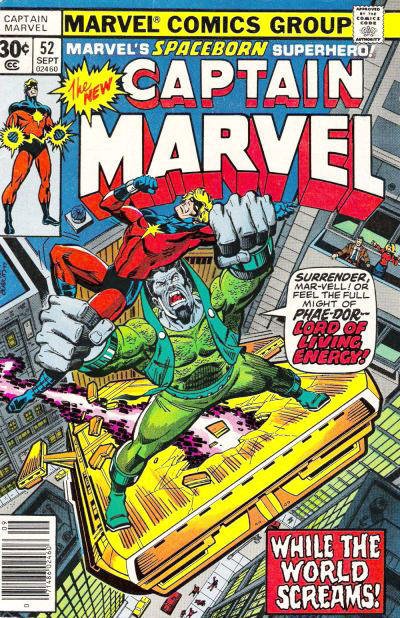 Captain Marvel 1968 #52 30¢ - back issue - $4.00