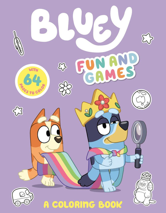 BLUEY FUN AND GAMES A COLORING BOOK TP