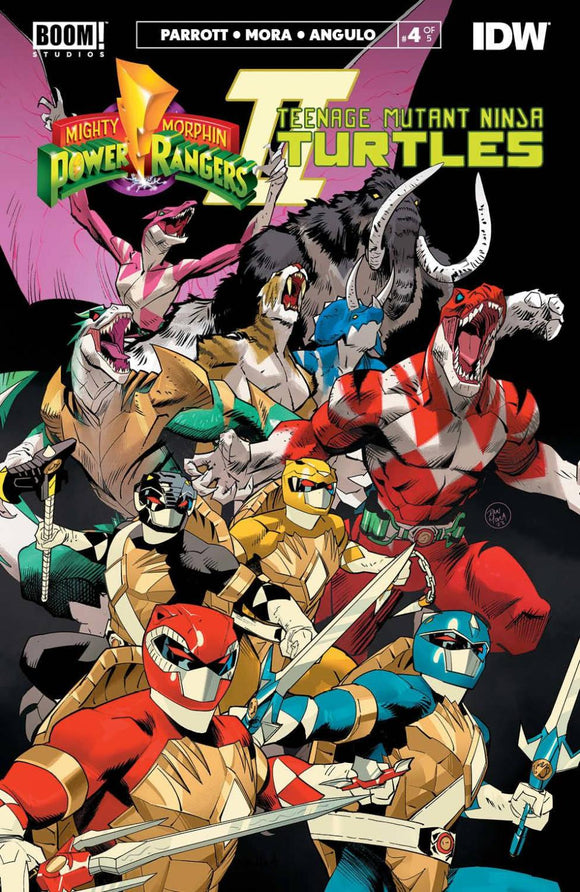 MMPR TMNT II #4 CVR A MORA OF 5