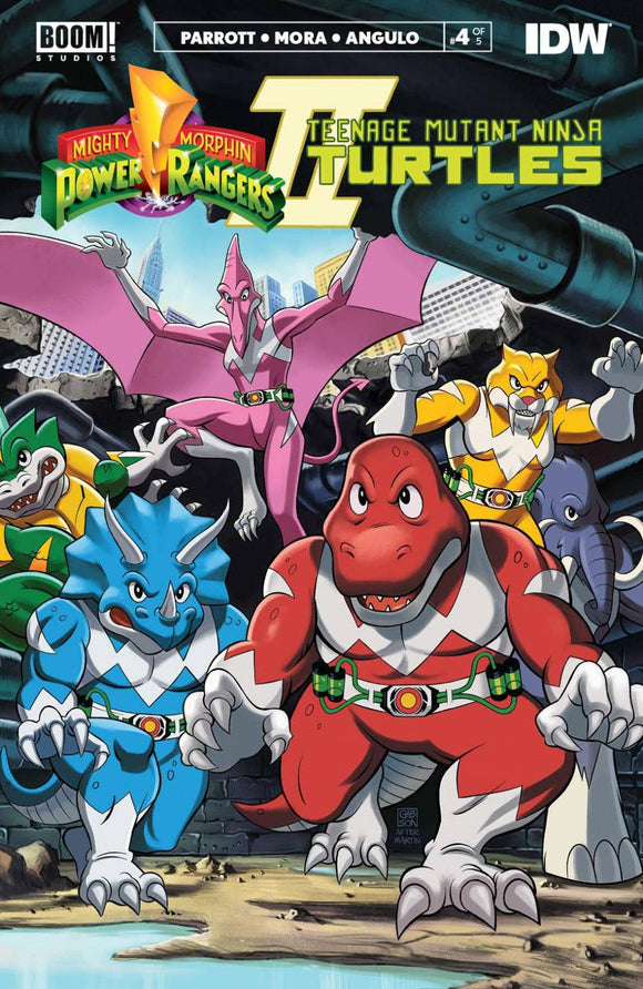 MMPR TMNT II #4 CVR C MMPR VAR GIBSON OF 5