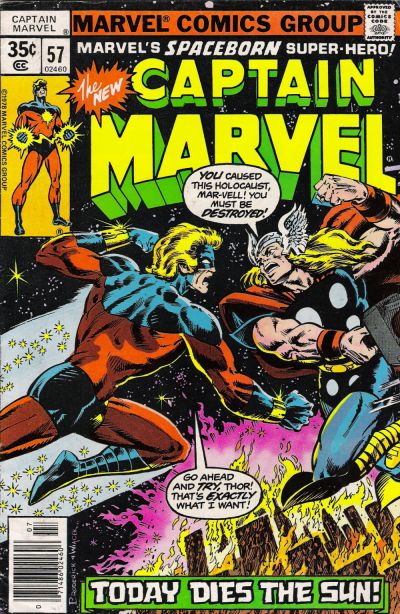 Captain Marvel 1968 #57 Regular Edition - back issue - $5.00